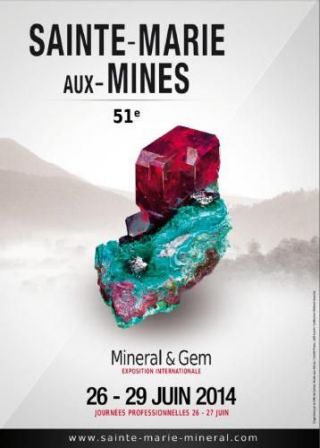 Bourse aux minéraux de Sainte Marie aux Mines.