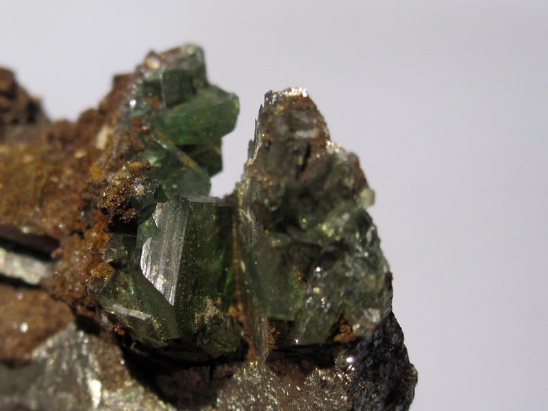 Ludlamite, Pyrite, Salsigne, Aude.