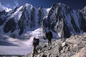 Cristalliers dans le massif du Mont-Blanc.