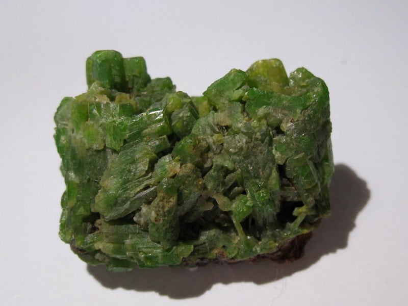 Pyromorphite, mine Saint Nicolas, Steinbach, Haut-Rhin.