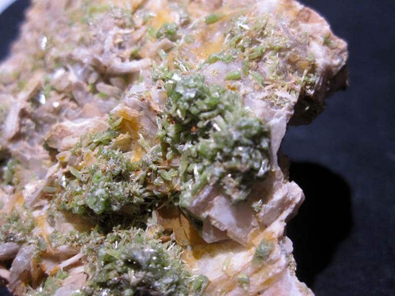 Pyromorphite, Schletzenbourg, Steinbach, Haut Rhin.