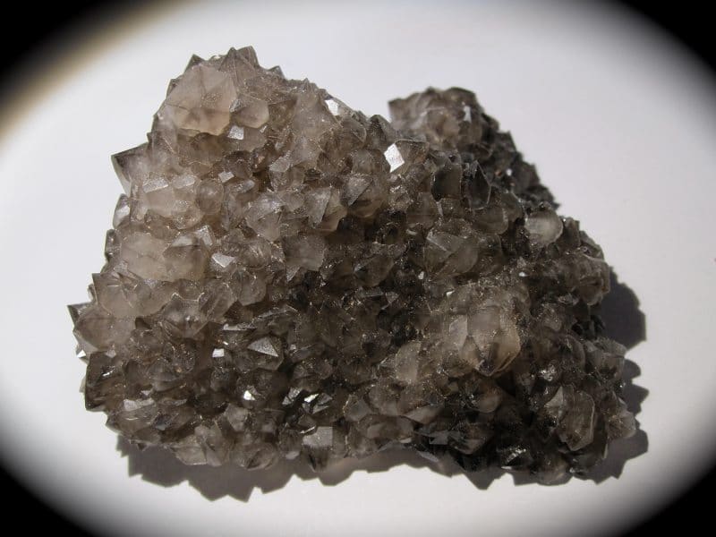 Quartz fumé, mine de Maxonchamp, Vosges.