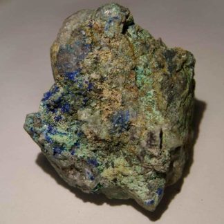 Azurite et olivénite, Hubac de Jourdan, Alpes Maritimes.