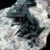 Brochantite, Milpillas mine, Cananea, Sonora, Mexique.
