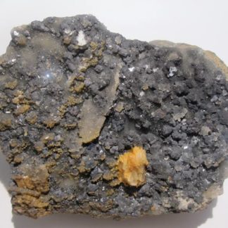 Galène, Baryte et Sidérite, mine de Pranal, Pontgibaud, Puy-de-Dôme.