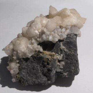 Galène, Quartz et Calcite, mine de Vallaury, Var.