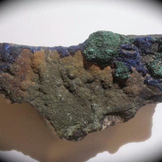 Azurite et Malachite, spécimen de 1903, mine de cap Garonne, Var.