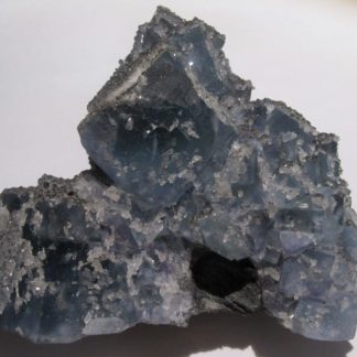 Fluorine bleue de la mine de Montroc à Mont-Roc, Tarn.