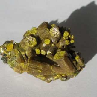 Pyromorphite verte pomme, Les Farges, Ussel, Corrèze.