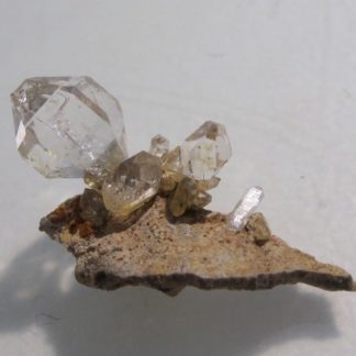 Quartz diamant de septaria, Rémuzat, Drôme.