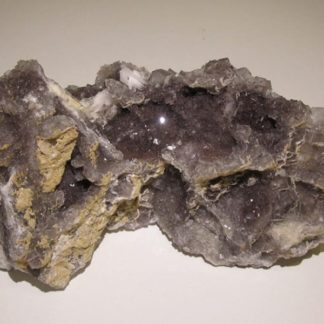 Fluorite violette et Baryte, mine des Porres, Les Arcs, Var.