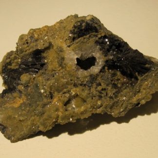 Cronstedtite, mine de Salsigne, Aude.