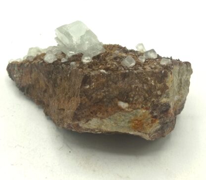 Baryte sur sidérite, carrière du Rivet, Peyrebrune, Tarn.