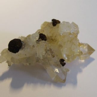 Quartz et sidérite en limonite, Plan du Bouchet, Orelle, Savoie.