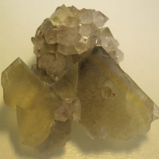 Fluorine jaune et Quartz, Valzergues, Aveyron.