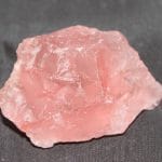Fluorine rose, L'Aiguille Verte, Chamonix, Haute-Savoie.