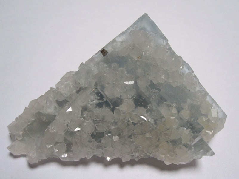 Fluorine bleue et quartz, mine d'En Bournegade à Embournegade, Tarn.