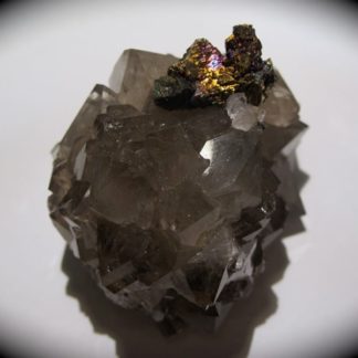 Chalcopyrite sur Quartz, Laguépie, Tarn-et-Garonne.