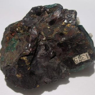 Chalcopyrite, mine à Giraud, La Gardette, Villard-Notre-Dame, Isère.