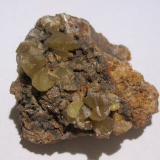 Blende jaune (sphalérite), Saint-Martin-de-Valgalgues, Gard.