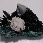 Brochantite, mine de Milpillas, Cananea, Sonora, Mexique.