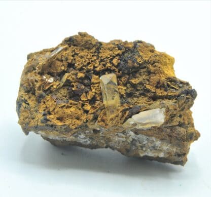 Barytine (Baryte), Mine de La Caunette, Salsigne, Aude.