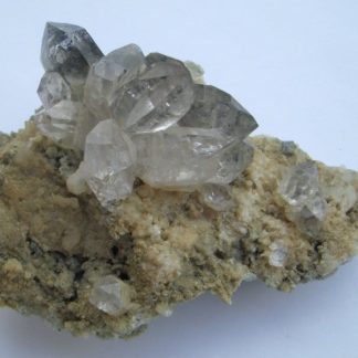 Quartz sur albite avec hématite, Chamonix, Mont-Blanc, Haute-Savoie.