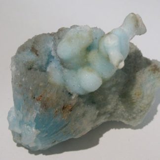 Aragonite cuprifère, Bouche Payrol, Brusque, Aveyron.