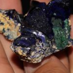 Azurite chessylite, Chessy-les-Mines, Rhône.