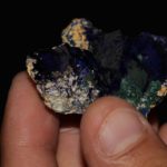 Azurite chessylite, Chessy-les-Mines, Rhône.