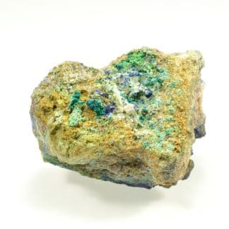 Azurite et conichalcite, Hubac de Jourdan, Alpes-Maritimes.