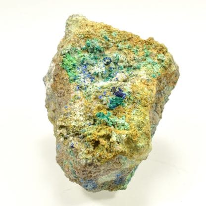 Azurite et conichalcite, Hubac de Jourdan, Alpes-Maritimes.