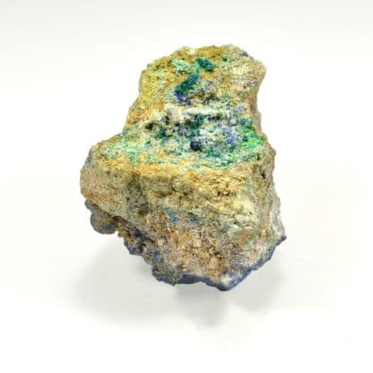 Azurite et conichalcite, Hubac de Jourdan, Alpes-Maritimes.