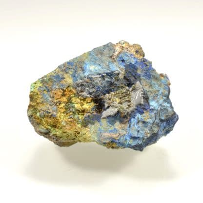 Azurite et conichalcite, Hubac de Jourdan, Alpes-Maritimes.