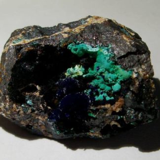 Azurite et malachite, mine de Mont-Roc, Tarn.