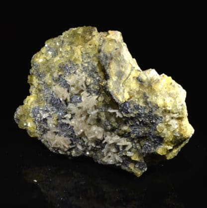 Barytine, fluorine, galène, pyromorphite, Chaillac, Indre.