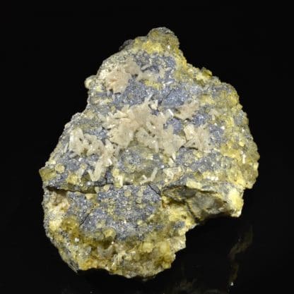 Barytine, fluorine, galène, pyromorphite, Chaillac, Indre.