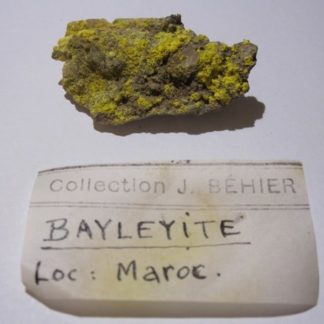 Minéraux de la collection Jean Béhier