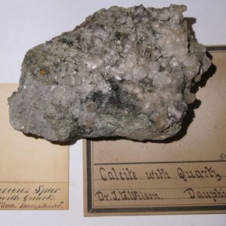 Calcite et quartz du Dauphiné (spécimen du XIXème siècle).