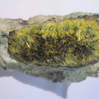 Cuprosklodowskite et Sklodowskite, Musonoi mine, Katanga, Congo.