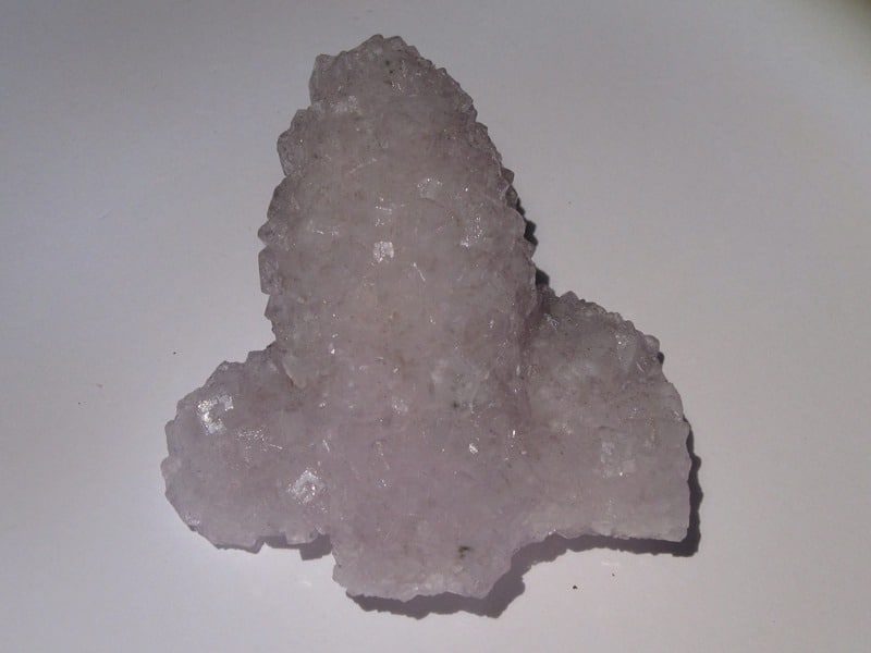 Fluorine violette pseudomorphose après calcite, Fontsante, Var.