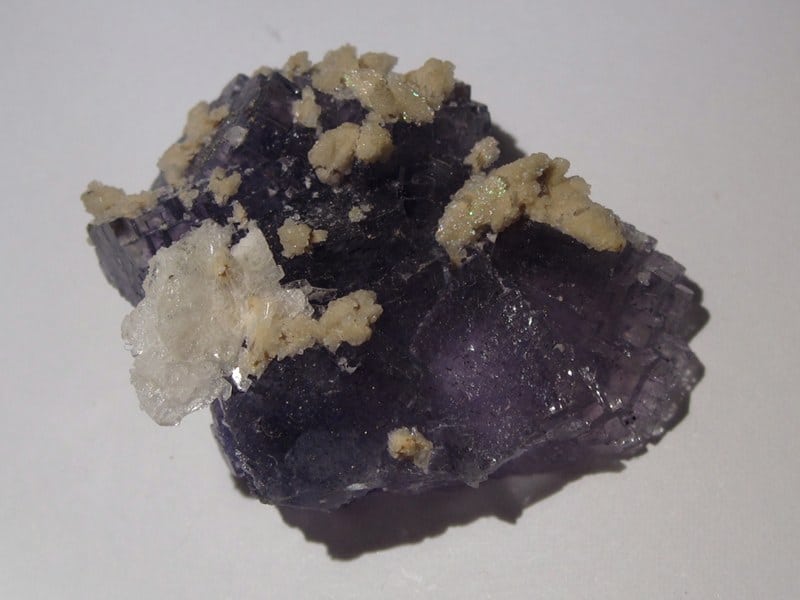 Fluorine, calcite et barytine de Fontsante, Var.