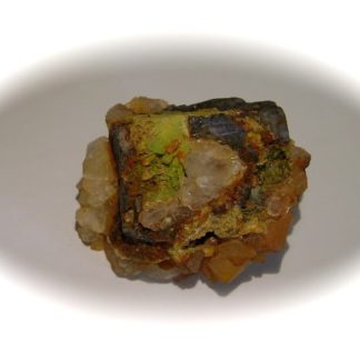 Wulfénite, pyromorphite et galène de L'Argentolle, Saône-et-Loire, Morvan.