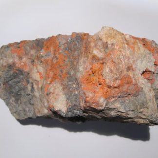 Minium, mine des Molérats, Saint-Prix, Saône-et-Loire, Morvan.