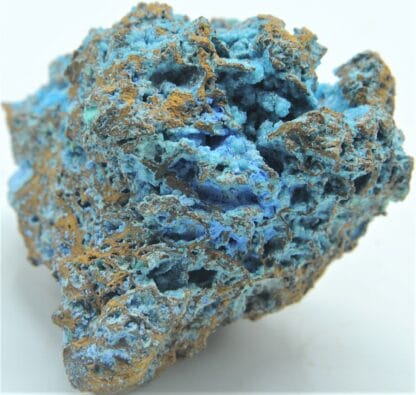 Cyanotrichite et Chrysocolle, Salsigne, Aude.