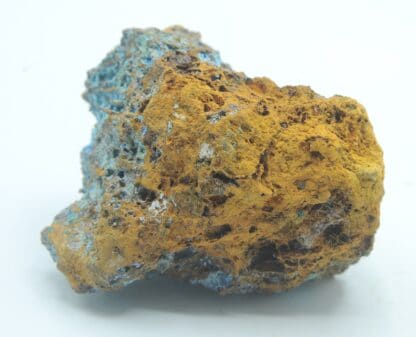 Cyanotrichite et Chrysocolle, Salsigne, Aude.