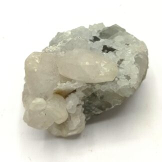 Calcite sur Fluorine (Fluorite), Mine de Fontsante, Var.