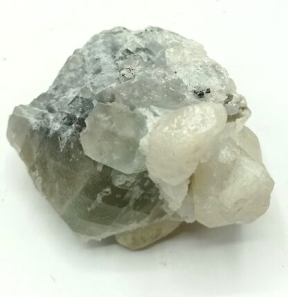 Calcite sur Fluorine (Fluorite), Mine de Fontsante, Var.