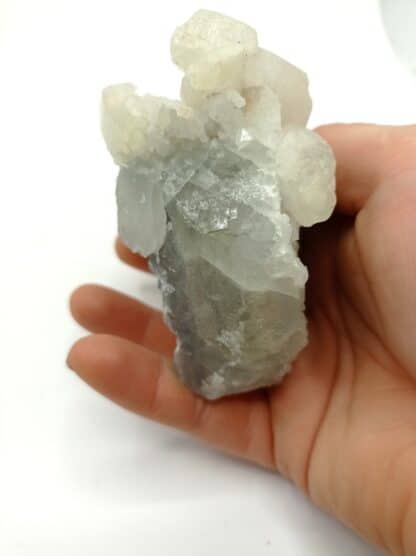 Calcite sur Fluorine (Fluorite), Mine de Fontsante, Var.