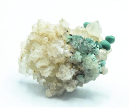 Malachite sur Quartz, Bouche-Payrol, Brusque, Aveyron.